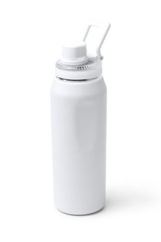 Stamina BI2016 - GERALD Bottle with a body made from recycled double wall 304 stainless steel and a translucent Tritan lid with an integrated screw cap dispenser