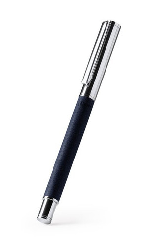 Stamina BL1572 - LOMOX Roller ballpoint pen with a metal body combined with recycled RPET polyester