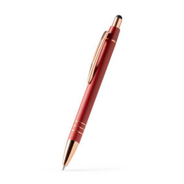Stamina BL1603 - LEIVA Push-button pen with metal body in matte and details in copper cabling