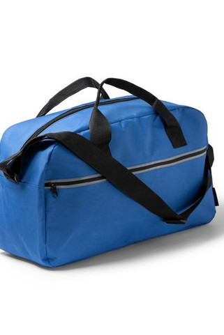 Stamina BO1584 - WILKINS Sports bag made of 300D RPET with zip closure and front pocket with reflective band