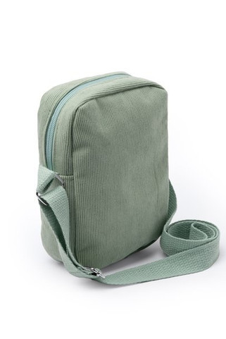 Stamina BO1738 - KAPI Shoulder bag made of corduroy fabric with zipper closure and matching adjustable strap