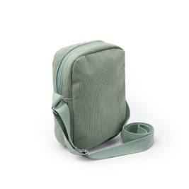 Stamina BO1738 - KAPI Umhängetasche aus Cordstoff mit Reißverschluss und passendem