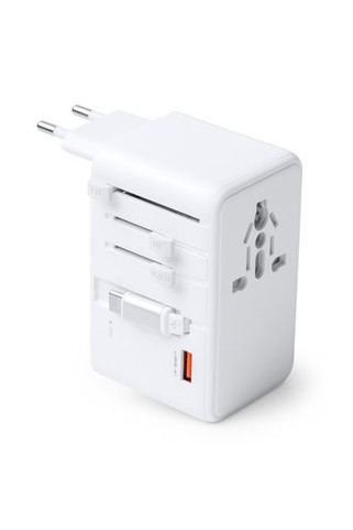 Stamina CR1860 - NEXAR Reisstekkeradapter gemaakt van hoogwaardig polycarbonaat