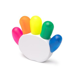 Stamina HW1978 - PUNTER Set of five markers in different colours with hand shaped holder