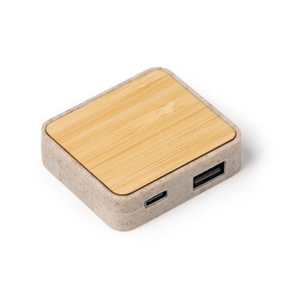 Stamina IA1568 - CLUNI USB HUB port made of bamboo and wheat fiber