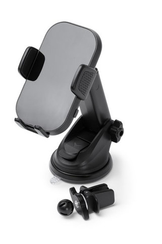 Stamina IA1982 - YOLDIX Smartphonehouder voor in de auto met draadloos oplaadvermogen tot 15 W en twee verwisselbare bevestigingsopties