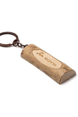 Stamina KO1606 - TELMON Wooden trunk keychain with indentation