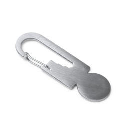 Stamina KO1729 - BLANEY Multi-tool keychain with carabiner and coin for the shopping cart made of 304 stainless steel