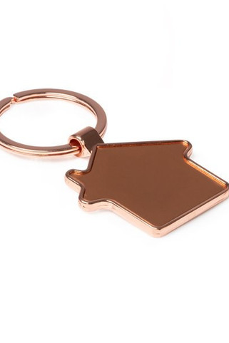 Stamina KO1749 - NEWPORT Metal keychain in the form of a house with copper coating