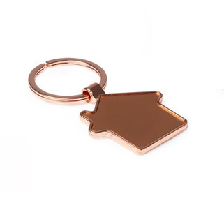 Stamina KO1749 - NEWPORT Metal keychain in the form of a house with copper coating