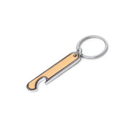 Stamina KO1875 - RESTON Steel and bamboo keyring with bottle opener