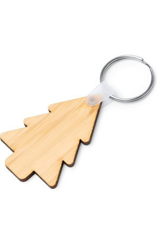 Stamina KO1897 - LACEY Keychain in the shape of a Christmas tree made of bamboo