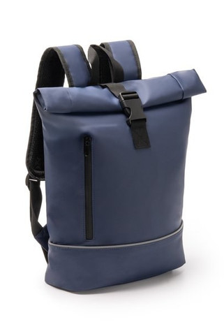 Stamina MO1923 - VALDEZ Backpack made from PU and 210D RPET with an extendable main compartment featuring a zip closure and buckle