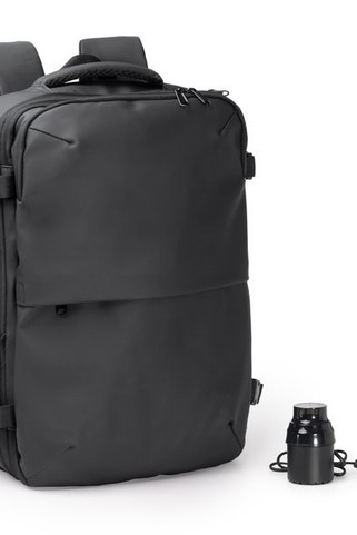 Stamina MO2033 - SOPLEX Extendable backpack made from PU leather with vacuum compression thanks to its 30W electric pump