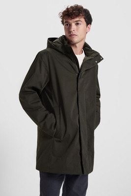 Roly PK6704 - DOME 3/4 quilted parka jacket featuring a high collar and removable zip hood