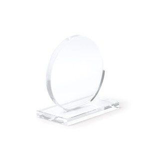 Stamina PR1703 - GARAY Circular design glass trophy with a rectangular base