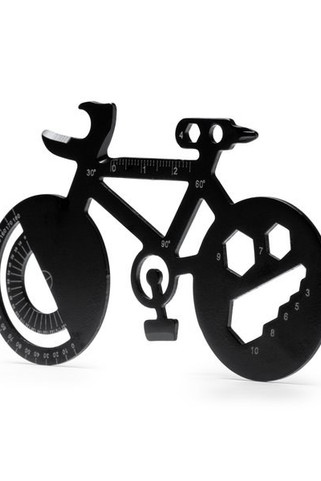 Stamina TO1607 - NIBALI Stainless steel multi-tools in the shape of a bicycle