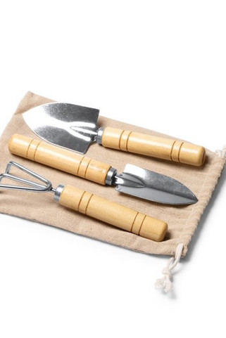 Stamina TO1684 - CROCUS Gardening set with 3 acceosrios made of stainless steel and bamboo handle