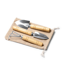 Stamina TO1684 - CROCUS Gardening set with 3 acceosrios made of stainless steel and bamboo handle