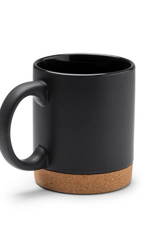 Stamina TZ1637 - NURIX Matte ceramic mug with a removable cork base