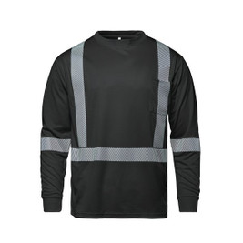 CX2 S05982 - VOLT Long Sleeve Hi-VIS T-Shirt with Segmented Stripes
