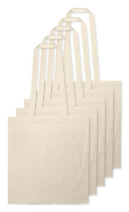 Pack of 50 Egotier 92414 - 100% cotton bag (100 g/m²)