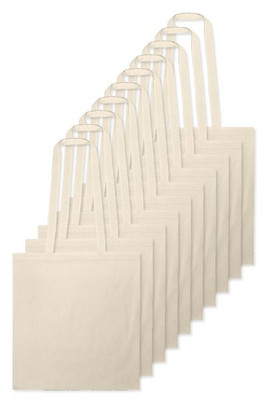 Pack of 100 Egotier 92414 - 100% cotton bag (100 g/m²)