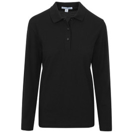 Port Authority L500LS - Polo de manga larga de tacto sedoso para mujer