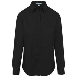 Port Authority L663 - Camisa de sarga SuperPro de manga larga para mujer