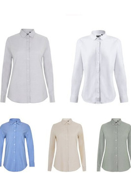 Velilla 36158 - Oxford overhemd (180 g/m²) voor dames, gemaakt van katoen (50%), polyester (45%) en elastaan ​​(5%)