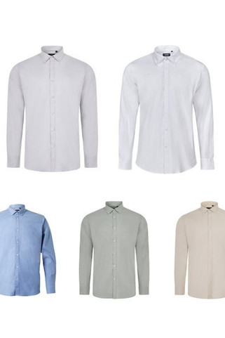 Velilla 36159 - Oxford overhemd voor heren (180 g/m²) van katoen (50%), polyester (45%) en elastaan ​​(5%)