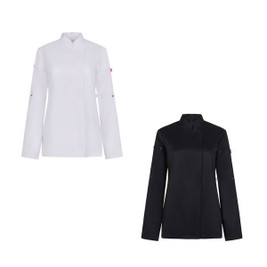 Velilla 36160 - Women's kitchen jacket (190 g/m²) made from cotton (35%) and recycled polyester (65%)