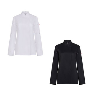Velilla 36160 - Womens kitchen jacket (190 g/m²) made from cotton (35%) and recycled polyester (65%)