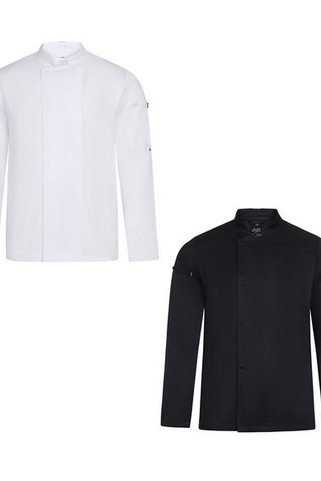 Velilla 36161 - Unisex keukenjas (190 g/m²) van katoen (35%) en gerecycled polyester (65%)