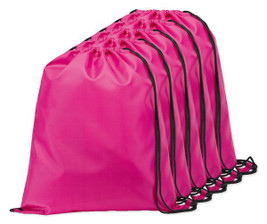 Pack of 5 Egotier 92910 - 210D drawstring backpack