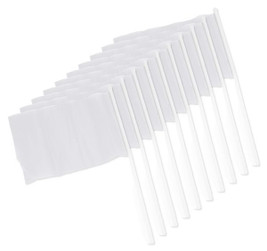 Förpackning med 10 Stamina PF3103 - CELEB Small flag with stick in different colours and country banners