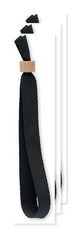 Pack of 3 GiftRetail MO6706 - FIESTA RPET Eco-Friendly RPET Polyester Event Wristband