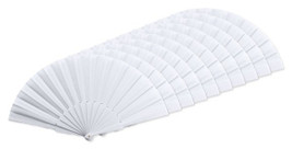 Pack of 10 Stamina PF3110 - ALBERO Hand fan with plastic ribs and polyester fabric