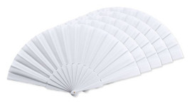 Pack of 50 Stamina PF3110 - ALBERO Hand fan with plastic ribs and polyester fabric