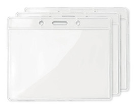 Pack mit 3 GiftRetail MO8599 - BADGY Transparente Kartenhülle