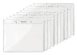 Förpackning med 100 GiftRetail MO8599 - BADGY Plastficka 10cmx8cm