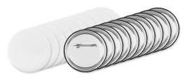 Pack of 10 GiftRetail MO9330 - PIN Customizable Pin Buttons with Paper Inlay