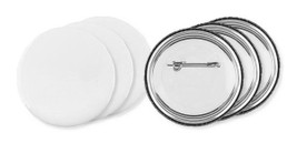 Pack of 30 GiftRetail MO9330 - PIN Customizable Pin Buttons with Paper Inlay