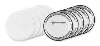 Pack of 50 GiftRetail MO9330 - PIN Customizable Pin Buttons with Paper Inlay