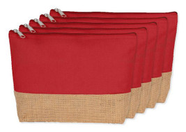 Pack of 50 Kimood KI0276 - Eco-Friendly Canvas and Jute Zipper Pouch