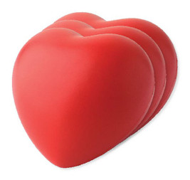 Pakke med 30 GiftRetail IT3459 - LOVY Anti-stress hjertet PU mat