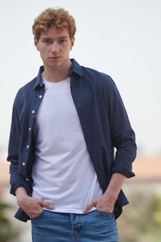 FRONT ROW FR504 - Mens casual shirt