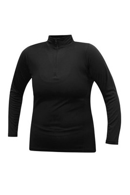 Blank Activewear L602 - Women's Long Sleeve 1/4 Zip Top 100% Polyester Interlock, Dry Fit