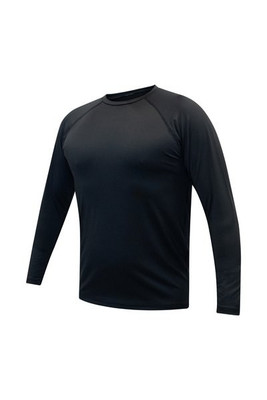 Blank Activewear M793 - Unisex Long Sleeve Raglan Base Layer Compression Top, Dry Fit
