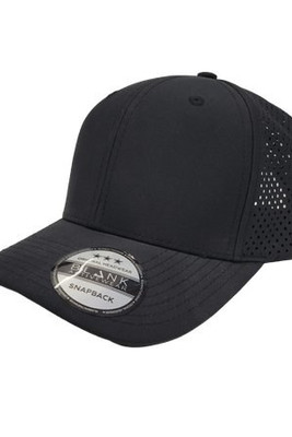 Blank Activewear M1129 - Unisex Snapback Microfiber Hat With Laser Hole, 100% polyester microfiber